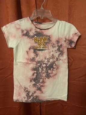 Pink Tie-Dye Short Sleeve Graphic Tee with Bunny 'Twenty Years'